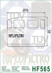 Hiflo filtr oleju HF 565 Aprilia 750 / 850 / 1200 GILERA GP800