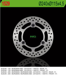 NG Tarcza hamulcowa przód/tył SUZUKI BURGMAN 125/200 15-16