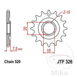 Zębatka przednia JT JTF326.14 (14Z)