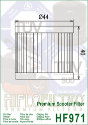 Hiflo filtr oleju HF 971 Suzuki BURGMAN 125 / 150 / 200 / 400