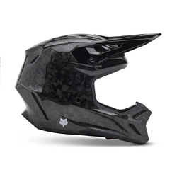 Kask cross Fox V3 Rs Carbon Solid  czarny