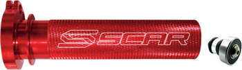 SCAR Rolgaz aluminiowy z łożyskiem Kawasaki KX 250 '19-'25, KX 450 '19-'25, Suzuki RMZ 250 '04-'06, RMZ 450 '05-'25, Yamaha YZ / YZF kolor czerwony