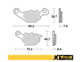 Prox Klocki hamulcowe Kawasaki KMX 125 99-03 / Suzuki RM 80/85 96-04