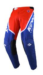 Kenny Racing Spodnie na crossa junior TRACK FOCUS PATRIOT kolor niebieski,czerwony,biały