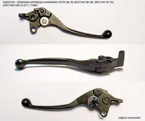 Nachman Dźwignia sprzęgła KAWASAKI ZX7R '96-'02 /GPZ1100 '96-'98 / ZRX1100 '97-'00 / ZZR1100/1200 (MC-08568BK / 71582)