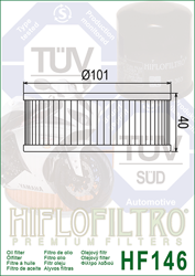 Hiflo filtr oleju HF 146 V-MAX 1200 XS 750 / 850 / 1100