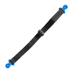 BIKETEC OM Pas (pasek) do wyciągania motocykla z błota KTM/Husqvarna/GasGas 530cm x 2,5mm x 25mm, kolor czarny/niebieski