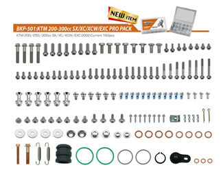 Accel Komplet Śrub Kolorowy KTM SX/XC/XC-W/EXC 200/300 '02