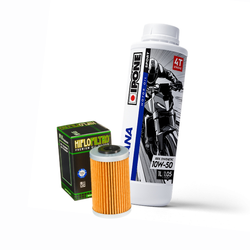 Zestaw serwisowy olej + filtr: Ipone KATANA 10W50 1L + filtr oleju Hiflo HF652 – KTM/Husqvarna/Gas Gas