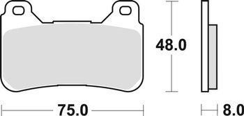 TRW Lucas Klocki hamulcowe KH390 Spiek metaliczny