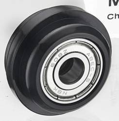 Accel / Rolka łańcucha z łożyskiem [34x18.5mm] / Czarna