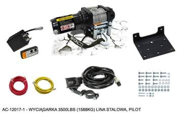 Nachman Wyciągarka 3500LBS (1588KG) LINA STALOWA 5.5MM X 15.2M / PILOT