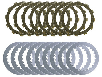 Kompletne sprzęgło [tarcze sprzęgłowe + przekładki + sprężyny] Husqvarna TC 250, TE 300, FE 350 '14-'21, TX 300 '17-'21, KTM EXC 250/500 13-14, SX 250 '13-16, SXF 450 '13-18, EXCF 450 '13, EXC 450/500 '12 (EBS5651) (EBS910,EBS275,EBS23,EBS281)