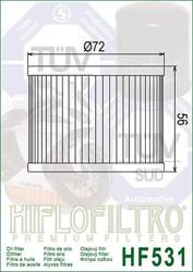 Hiflo filtr oleju HF 531 Suzuki GSF 250 / GSX 250