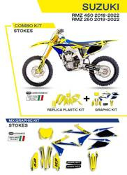 UFO Komplet plastików + okleina SUZUKI RMZ 250 19-22 / RMZ 450 18-22