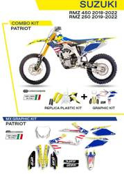 UFO Komplet plastików + okleina SUZUKI RMZ 250 19-22 / RMZ 450 18-22