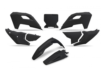 Komplet plastików UFO dla Husqvarna TC 125 / 250 '23-'24, FC 250 / 350 / 450 '23-'24, FX 350 / 450 '23-'24, TX 300 '24. kolor czarny