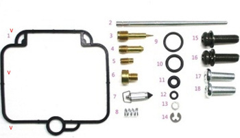 BEARING WORX Zestaw naprawczy gaźnika Suzuki DR 650SE 94-95