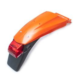 Błotnik tył UFO dla KTM 640 LC 4 SM / 660 SMC '04-'07 z lampką pod błotnikiem kolor pomarańczowy