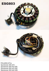Electrosport Uzwojenie alternatora / stator POLARIS SPORTSMAN 450/500 07-09