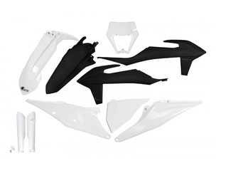 Komplet Plastików UFO KTM EXC 125 '20-'21, EXC 250 / 300 '20-'23, EXC-F 250 / 350 / 450 / 500 '20-'23 kolor czarny