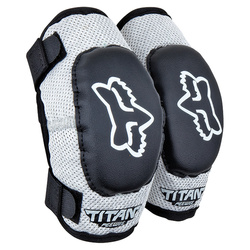 Ochraniacz łokci FOX Junior Titan Race Guard kolor czarno-srebrny