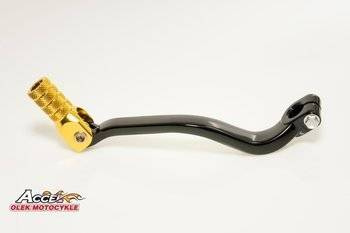 Accel Dźwignia zmiany biegów aluminiowa Suzuki DRZ 400 S/SM/E '00-'17 / czarna / złota