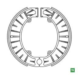 Szczęki hamulcowe KTM MX 250 82 / KTM GS 175 77-82  Newfren