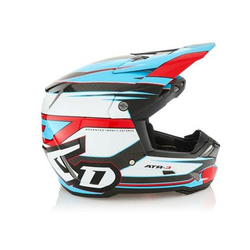 Kask 6D Helmets ATR-3 kolor niebieski, czerwony, biały