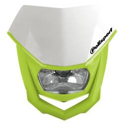 Lampa przednia HALO  [ żarówka halogenowa]  Polisport biały/fluo