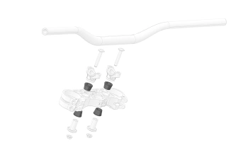 Stark Future Tłumik drgań kierownicy [Gumowy] [1szt.] Stark Varg MX 1.0