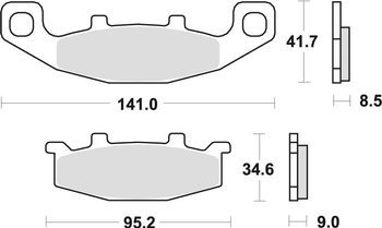 TRW Lucas Klocki hamulcowe KH129