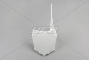 Plastron / Pole Numerowe Przód UFO dla Kawasaki KX 85 '14-'18 kolor biały