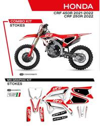 Czerwona Okleina UFO Honda CRF 250R 22 / CRF 450R 21-22