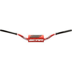 SCAR Kierownica Fatbar Model RC Bend [28,6mm]  czarny, gąbka kolor czerwony/czarny/biały