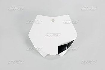 UFO Plastron / Pole Numerowe Przód KTM SXSXF '07-'12 kolor biały