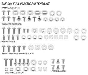 Accel / Komplet śrub do plastików / Yamaha YZF 450 '18-20 / Kolor: Czarny