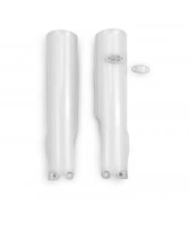 Osłony amortyzatorów UFO do Husqvarna TC 125 / 250 '23-'24, TE 150 / 250 / 300 '24, FC / TX / FX / FE 300 / 350 / 450 / 501 '24 kolor biały