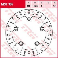 TRW Lucas TARCZA HAMULCOWA TYŁ SUZUKI GSF 650 06-10, GSF 1200/1250 06-13, GSR 600 06-11, SFV 650 09-14, SV 650