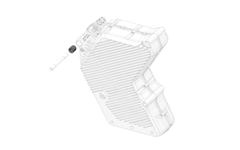Stark Future Tuleja mocująca górna przednia wał akumulatora