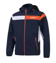 Kenny Racing Kurtka przeciwdesczowa na crossa, Softshell z membraną niebieski,biały,pomarańczowy