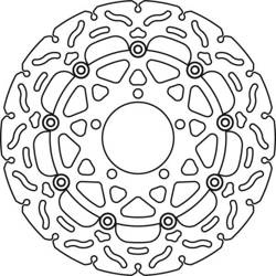 TRW Lucas TARCZA HAMULCOWA PRZÓD KAWASAKI ZX10R 08-13 ZZR1400 ABS 06-13 GTR1400 ABS 07-13