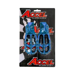 Accel Podnóżki Niebieskie KTM SX/SXF/XC/XCF [125/250/300/350/450] '23/Husqvarna TC/TX/FC/FX [125/250/300/350/450] '23