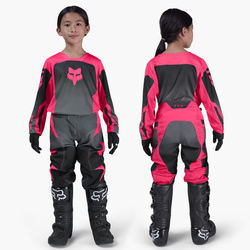 Strój na crossa Junior Fox Girls 180 Shield  czarny różowy