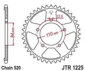 JT Zębatka tylna stalowa [40 zębów] HONDA CMX 500 REBEL 17-18