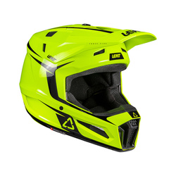 Kask cross z goglami junior LEATT Kit Moto 3.5 kolor neon yellow