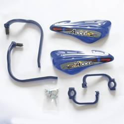 Accel/ Niebieskie Handbary z mocowaniem aluminiowym/ [22+28mm]/ Mocowanie 2 punktowe