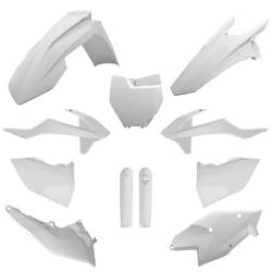 Pełny komplet plastików KTM SX / SX-F / XC-F '16-'18 Polisport biały