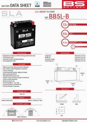 Akumulator BS BB5L-B Zamiennik 12N5-3B,YB5L-B 5 Ah 65A