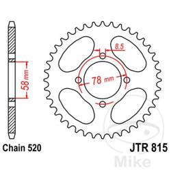 Zębatka tylna stalowa JT JTR815.38 ilość zębów 38Z